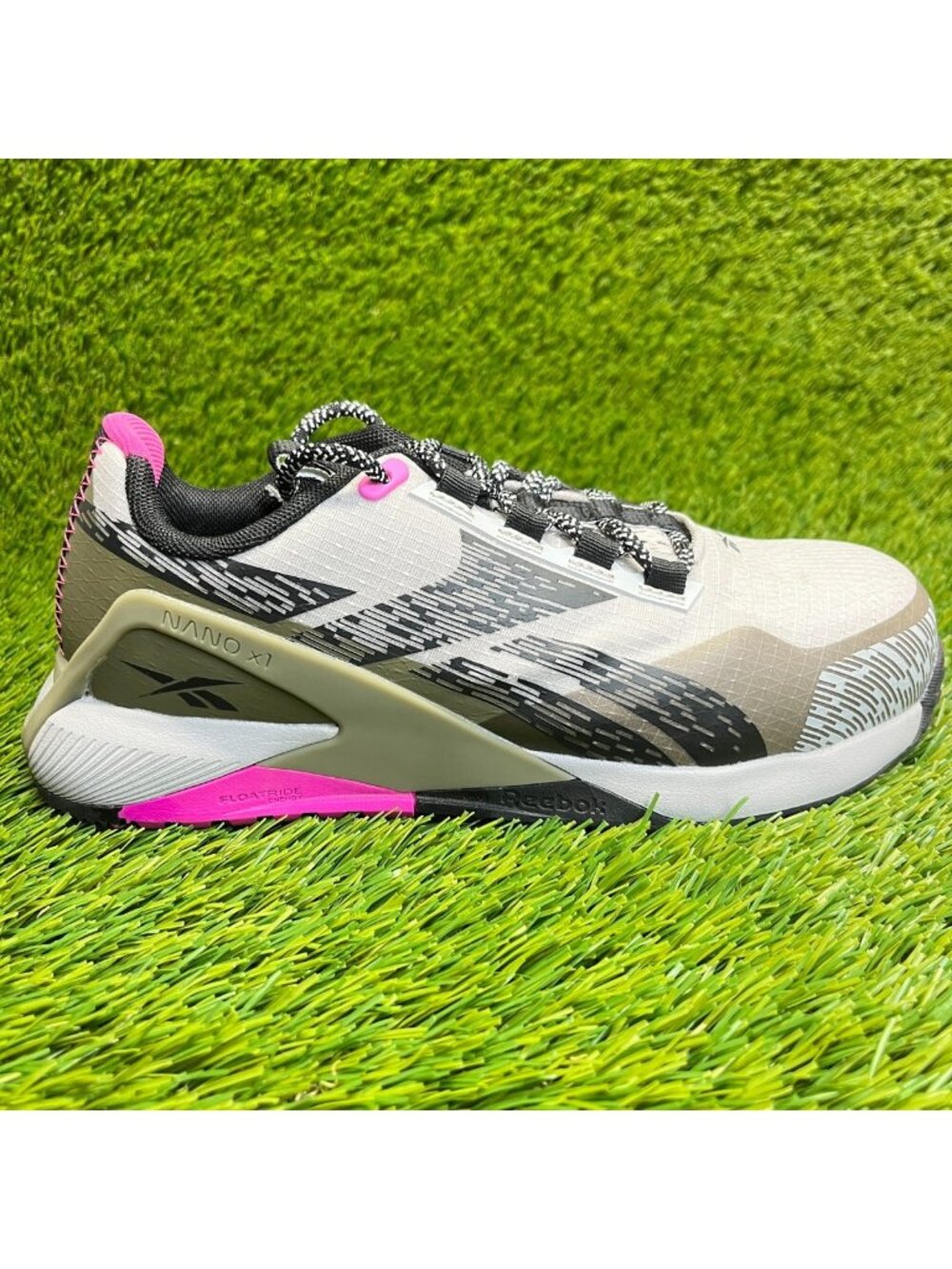 Reebok Nano X1 Adventure Womens Size 6W Gray Black Composite Toe Work Shoes